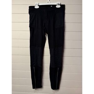 Athleta Black Moto Style‎ Athletic Pants Womens Size 4 Zip Ankle